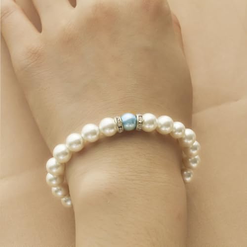 fasone Something Blue Present for Bride, New Something Borrowed Something Blue Necklace2