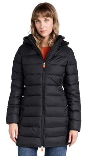 Save The Duck Women's Joanne Coat, Black, XS