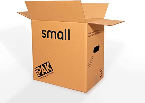 StorePAK Scatole resistenti con manici per il trasporto, confezione da 7 scatole piccole (30 litri), durevoli, riciclate e facili da usare