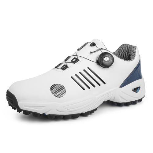BLBK Zapatos de golf para hombre, zapatos de golf con sistema de cordones, 45 EU