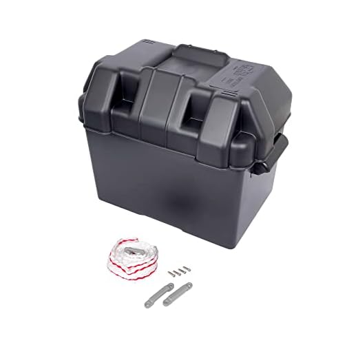 Caja de baterías máx. 90 A Caja de Herramientas de Polipropileno 29 x 19 x H24 cm