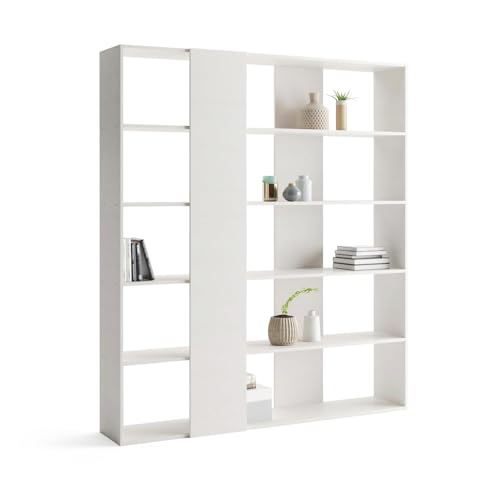 Mobili Fiver, Libreria Moderna Rachele, Bianco Frassino...