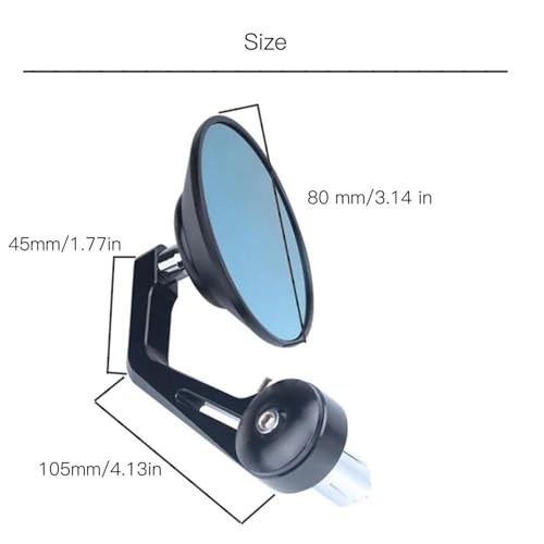 Espejo de moto para manillar de 22mm ideal para rutas urbanas y viajes en CM500 Hornet 3