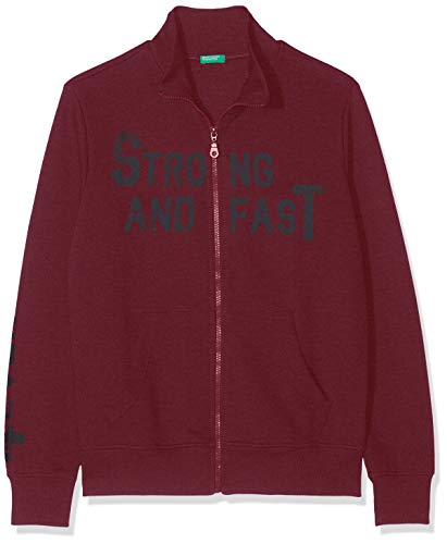United Colors of Benetton 3J68C5734 Cappotto, Rosso (Bordeaux 05z), 90 (Taglia Produttore:2Y) Bambino