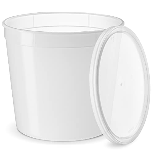 image for Comfy Package GUSTO [20 Sets] 86 oz. Plastic Food Storage Deli Contain