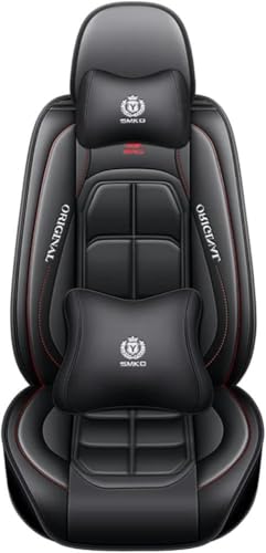 Housse de siège Auto de prestige en cuir noir pour intérieur Audi A6 C6 et Q5