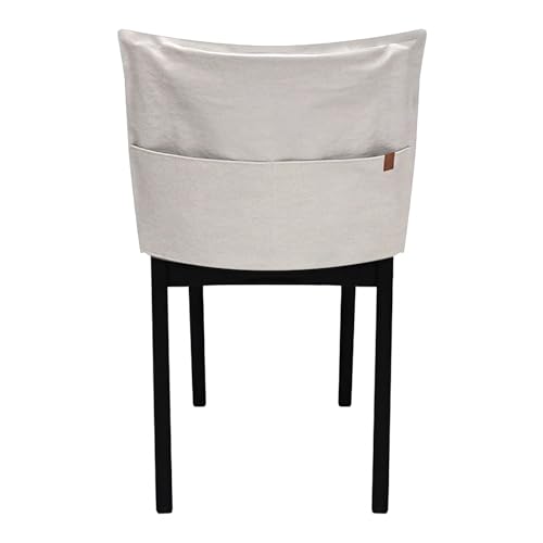 Muka Concise Style Living Room Chair Cover, Home Chair Pocket, Chair Back Organizer-Light Grey-S