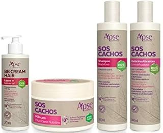 Apse Cachos Shampoo e Gelatina e Máscara + BB Cream