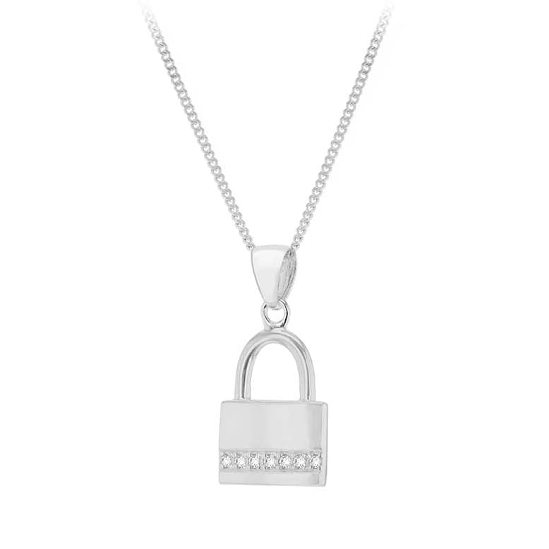 Bijou pendentif cadenas en argent massif 925 une idée cadeau romantique pour femme