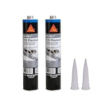 Sika Sikaflex P2G Premium Primerless Automotive Windshield/Auto Glass Urethane Adhesive 300ml Cartridge, 2, Count