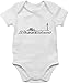 Produktbild Shirtracer Baby Body Junge Mädchen - Baby Fahnen und Flaggen - Düsseldorf Skyline - 18/24 Monate - Weiß - düsseldorf Baby - BZ10
