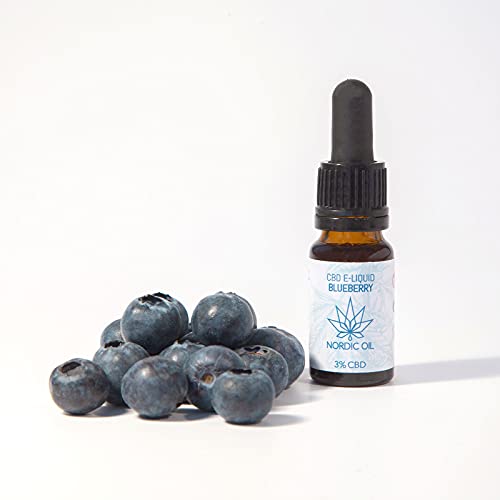 Nordic Oil - 300mg CBD Blaubeere E-Liquid für die E-Zigarette / 3% CBD / ohne Nikotin / PG / VG – Bild 4