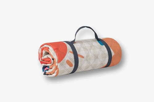 Image of Maximus Picnic Blanket Waterproof Camping Mat 200cm Large Beach Picnic Mat with Portable Handy Tote for Travel Sports Home Yoga Park Grass Mat for Baby (Rainbow Pattern)