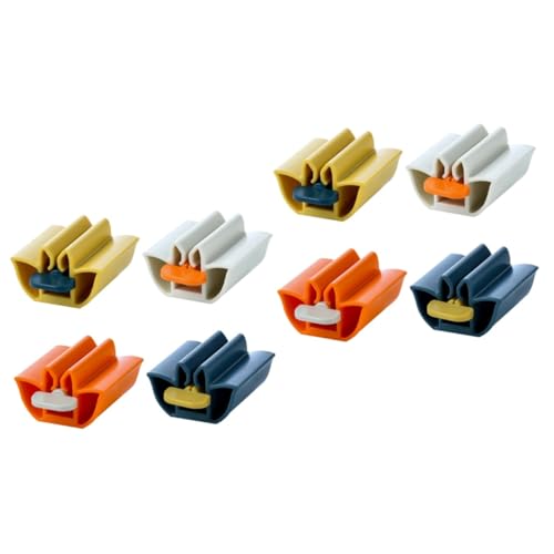 Unomor 2sets Bathroom Accessory Toothpaste Tube Squeezer Dispenser Squeeze Roller No Mess Design 4pcs*2