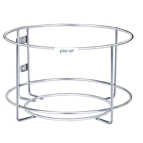 Planet Stainless Steel Bin Holder/Dustbin Holder/Garbage Bin/Dust Bin Storage Rack/Dustbin Holder for Kitchen Cabinet/Dust Bin Holder for Modular Kitchen (10 Inches, Pack of 1)