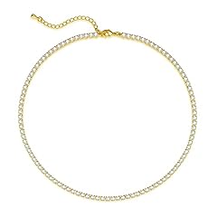 Gold-Tennis Necklace