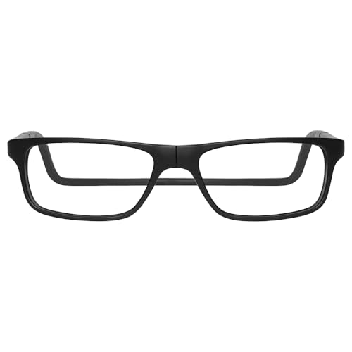 Clic Magnetic Reading Glasses for Men or Women, Soft Foldable Band, Computer Readers, Nashi (S-XL)