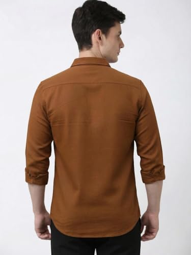 Image of Men Solid Good Color Shirt | Trendy Casual & Formal Wear | Comfortable Cotton Blend | Slim Fit Stylish Shirt
