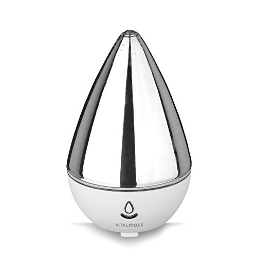 Vitalmaxx - Humidificador de cristal | Difusor de aroma con 3D LED con cambio de color o luces permanentes, luz y niebla por separado | 120 ml [cristal) Cover