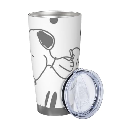 マグカップ スヌーピー(5) コーヒーカップ コンビニカップ 保冷 保温 タンブラー ステンレス製 大容量 真空断熱マグ 蓋付き 持ち運び 直接ドリップ 車用 600ml Straw Three-piece Set