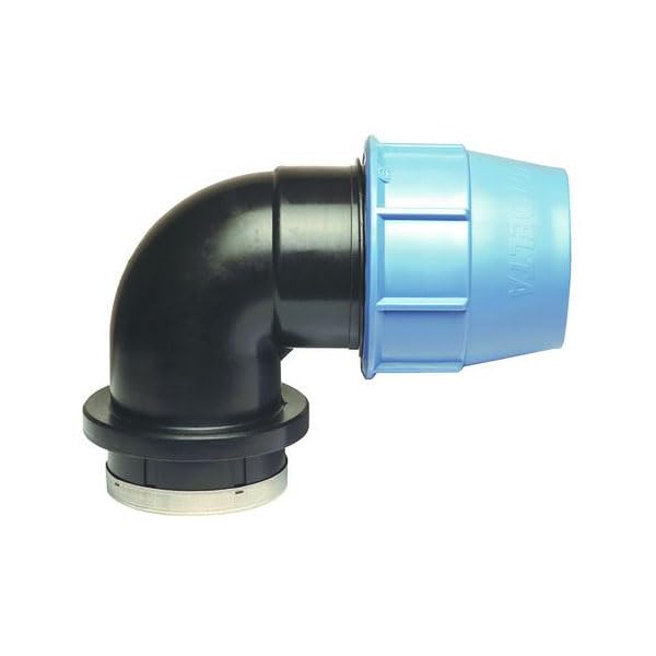 Somatherm 3725-32-26E Female Elbow 26/34 / PE32-Plastic, Grey, Gray, Norme