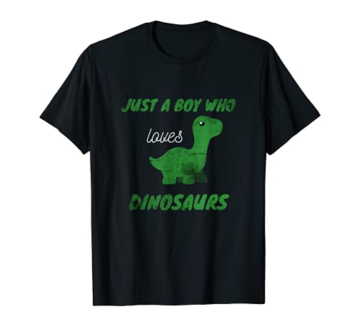 Solo un chico que ama a los dinosaurios Cute Kawaii Dino Camiseta