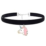 Girls Necklaces Unicorn Pandent Choker Accessories for Women Kids Christmas gifts (Style 3)