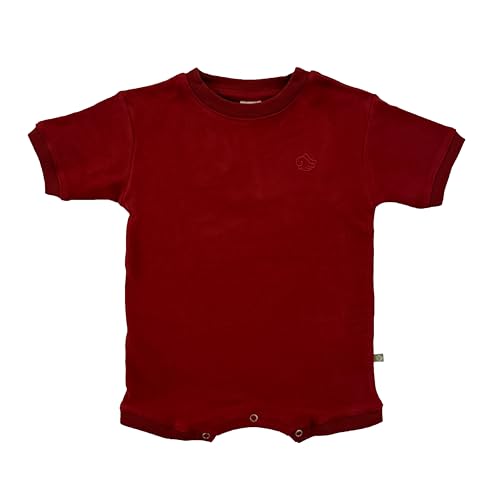 Image of About Baby Shop Geneve Oversized Brushed Jersey Romper - Angel Wing Embroidery - Cozy