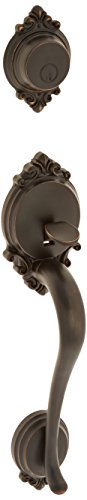 🛒 Flash Sale Schlage F92-BRK Brookshire Exterior Dummy Handle (Interior Side Sold Separately), Aged Bronze