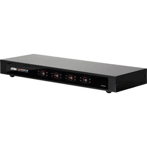 ATEN VM0404H 4x4 HDMI Matrix Switch - interruptor de vídeo/audio - sobremesa, montaje en rack