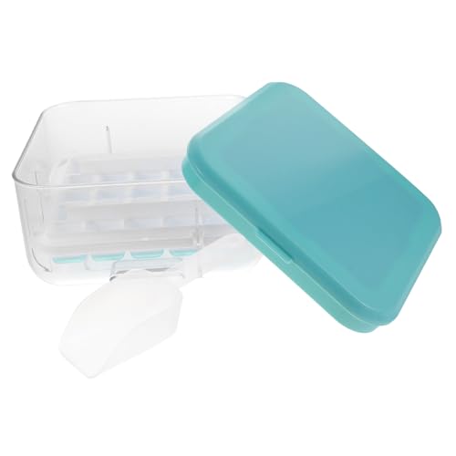 Molde para cubitos de hielo de silicona azul miniatura 1