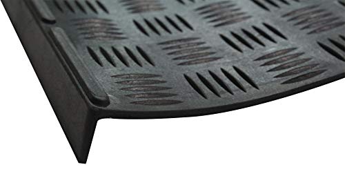Envelor Anti-Slip Rubber Stair Treads - Non-Slip, Strong Grip - All-Weather Safety Step Mats For High Traction - Indoor Or Outdoor (10 X 30 Inches, Checker, 6 Pack) #TOP6