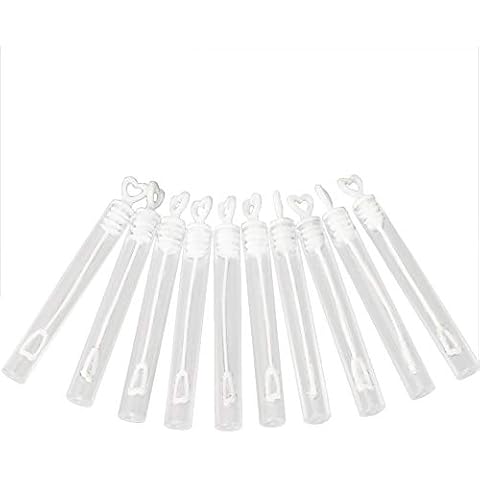 YiLang Tube of Bubble Soap Bottles Wedding Heart Tube Table Decoration Party Accessories (48pcs) Cover