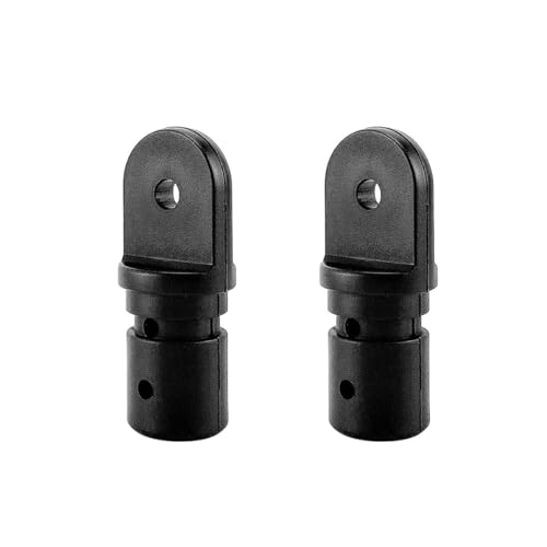 ZONADAH 4Pcs Nylon Pipe Eye End Cap 25mm Bimini Top Fitting Hardware Marine Boat Yacht Inside Eye End Canopy Tube End