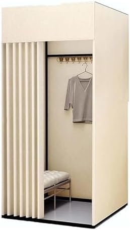Vestiaire temporaire fermé carré pour défilés et marchés de mode