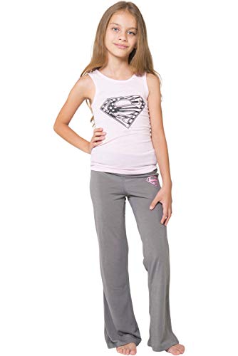 Intimo Supergirl Little Girls' Tank Yoga Pajama Set