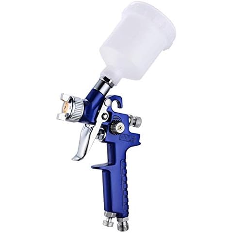 Snowtaros H2000 Mini HVLP Spray Gun, Mini HVLP Gravity Feed Touch Up Air Spray Gun, 0.8mm Nozzle, for Base Coats, Metallic Paint, Whole Car Spraying Cover