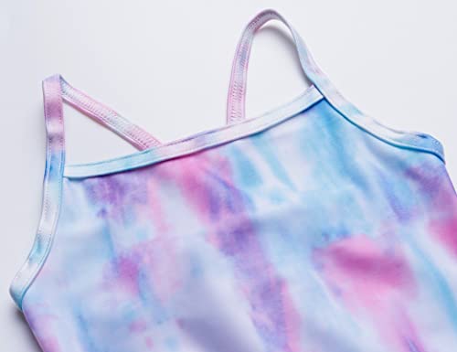 TENVDA Girls One Pieces Swimsuit Quick Dry Beach Bathing Suits Kids Swimwear 2-10 Years