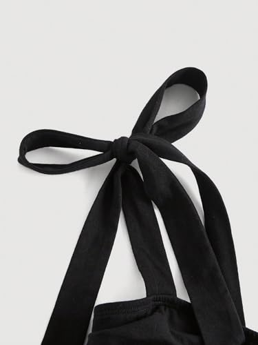 Verdusa Women's Knot Tie Shoulder Crop Cami Top Sleeveless Ruched Y2k Going Out Tops3