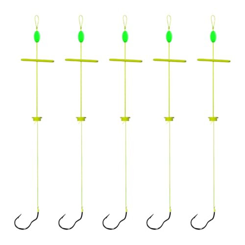 Anzuelo de pesca de acero al carbono antienganches para alimentador de carpas, agua dulce, lago, río, fácil instalación, gancho de pesca ligero de acero al carbono