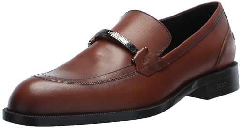 BOSS Men's Tayil Smooth Leather Bit Loafer