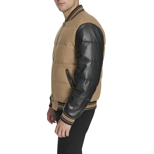 Champion Men's Varsity Bomber Puffer Jacket3