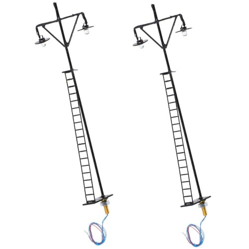 BELLIFFY Model Sand Table Accessories Miniature Railroad Light Model Signal Lamp