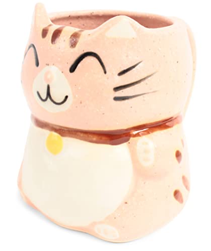 Taza de Cerámica Manekineko Mino Ware 280 ml miniatura 1