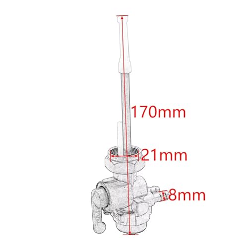 Llave purga grifo combustible M22 para modelos Kawasaki clásicos 2