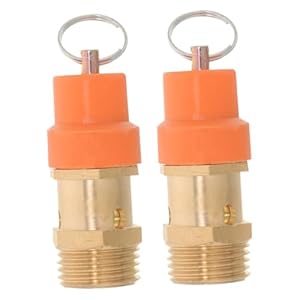 Housoutil 2pcs Sicherheitsventil Messing 1/2 Zoll