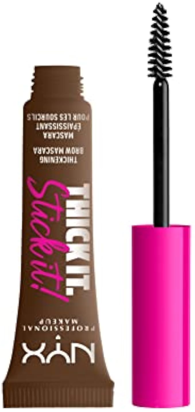 NYX PROFESSIONAL MAKEUP Thick It Stick It Thickening Brow Mascara, Eyebrow Gel - Brunette