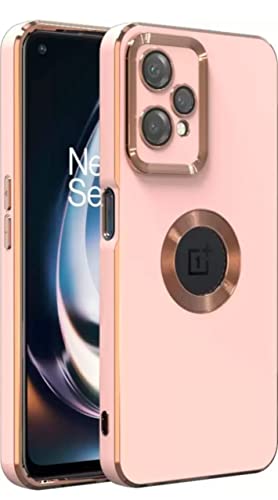 Image of Apurb Store For Oneplus Nord Ce 2 Lite 5G Case Cute With Logo Window For Women Girls Luxury Bling Plating Shockproof Soft Tpu Back Bumper Camera Lens Protection For Oneplus Nord Ce 2 Lite 5G (Pink)