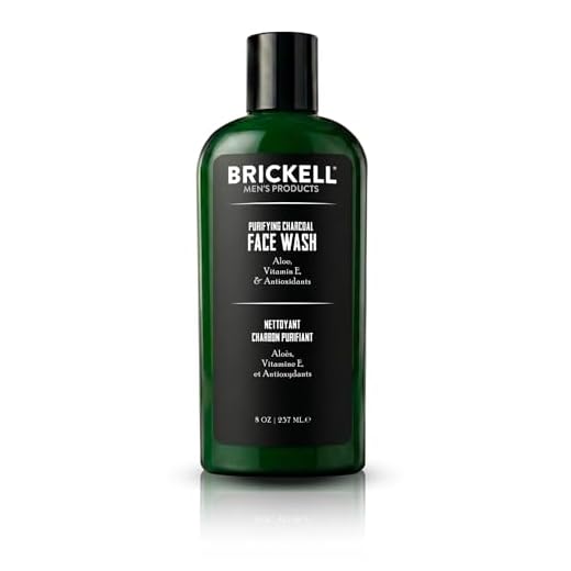 Brickell Men's Purifying Charcoal Face Wash - Natürliche und organische Gesichtsreinigung für den Mann - Männer Reinigungsgel für die ultimative Gesichtspflege - 237 ml - Parfümiert