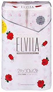 【まとめ買い】トイレットペーパー エルビラバラ 12RW【×3個】